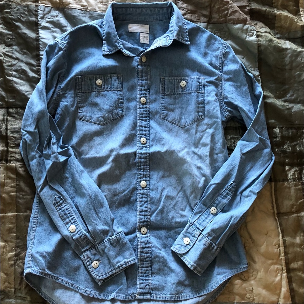 Boys Crewcuts Denim Buttondown